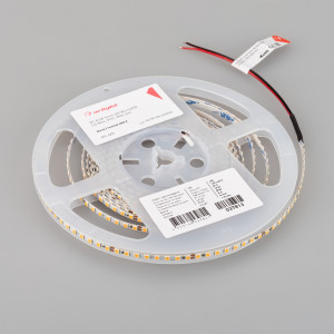 Лента RT-A160-5mm 24V Warm3000 (9.6 W/m, IP20, 2835, 5m) 037806, Светодиодная лента RT-A160, открытая IP20. Светодиоды 2835, 160 шт/м (800 шт на 5 м), белая плата 5 мм, скотч 3M. Цвет ТЁПЛЫЙ 3000 K , цветопередача CRI>90 , угол 120°. Питание 24 В, мощность 9.6 Вт/м (48 Вт на 5 м). Размеры 5000x5x1.5 мм. Мин.отрезок 50