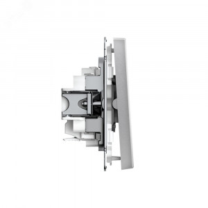 ARTGALLERY 2-клавишный ВЫКЛЮЧАТЕЛЬ, 10АХ, механизм, быстрозажимные клеммы, АЛЮМИНИЙ GAL000351S