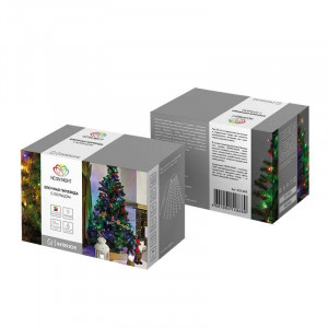 Гирлянда светодиодная елочная с кольцом 7 нитей х1.8м 126LED мультиколор 6.5Вт 220-240В IP20 не соединяемая 235-089