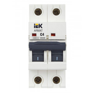 Выключатель автоматический модульный 2п C 4А M06N ARMAT IEK AR-M06N-2-C004