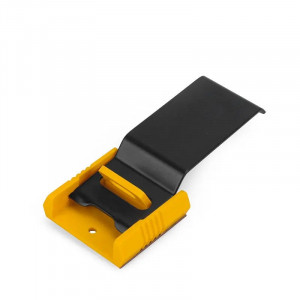 gwrD81-7, Блокиратор кнопок и рубильников многофункциональный, пластик и сталь, длина фиксатора – 65 мм, цвет – желтый, 1 шт/упак