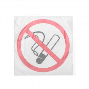 Наклейка курить запрещено 200х200мм 56-0035