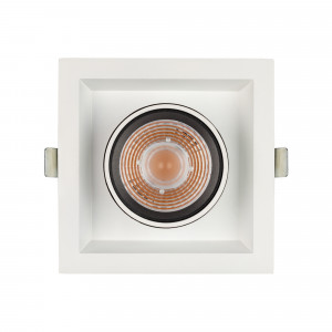 Светильник LTD-PULL-S110x110-10W Day4000 (WH, 24 deg, 230V) 031367, Встраиваемый поворотный выдвигающийся светильник для потолка. Мощность 10 Вт, св. поток 900 лм, 90 лм/Вт, дневной 4000 K, CRI>90, угол 24°, напряжение питания 230 В. Белый квадратный корпус из алюминия, экран PC, степень защиты IP20. Размер (ДхШхВ) 112х11