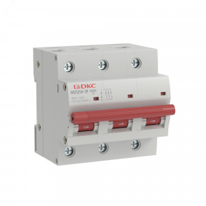 Выключатель автоматический модульный YON max типа MD125H, 10кА, 3 полюса, хар-ка D, 100А MD125H-3PD100