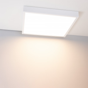 Набор SX6060T White 032970, Белая рамка для накладной установки панелей 600х600х30 на потолок или стены. Корпус - алюминий. Поставляется в разобранном виде. Размеры ДxШxВ 600x600x68мм.