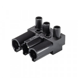 Вилочная контактная вставка GST 18i3 S S1, Вилочная контактная вставка, 3 полюса, винтовая фиксация, номинальное напряжение: 250V, номинальный ток: 20A, цвет: черный, серия gesis GST18i3