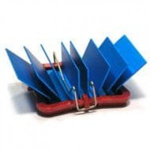 ATS-50230G-C1-R0, Радиаторы maxiFLOW Heatsink with maxiGRIP Attachment, T766, Blue-Anodized, 23x23x12.5mm