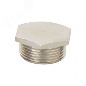 Заглушка M20x1,5, никелированная латунь 6050-20