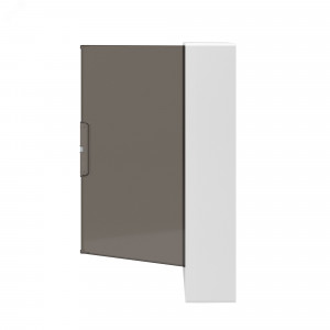 Щит 36 мод настенный белый с тонированной двер    цей с 4-мя шинами PEN (2шт на 8 отв. и 2шт на 10о тв.) F36W1WD