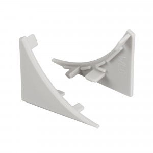 Заглушка для KARNIZ-R левая 021714, Заглушка пластиковая для профиля KARNIZ-R левая