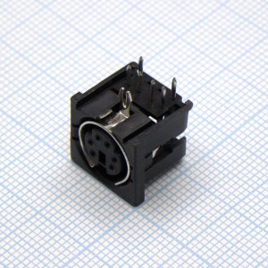 MDN-6J розетка на плату, розетка на печатную плату 6 pin