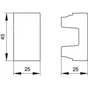 Заглушка 1 мод. Viva сер. 45116