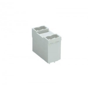 Вилка Wiecon 8213 SEG/ 2/ 4 G OB, Вилочный разъем, 2 этажа, вертикальный, на плату, шаг: 5.08 мм, 2 полюса, фиксация на плате пайкой, исполнение: с маркировкой, 400V, 10А, цвет: серый