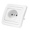 Розетка 1-м СП Валери 16А IP20 без заземл. бел. В0022
