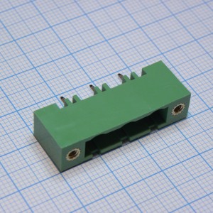 2EDGVM-7.62-03P-14-00A(H), Разъемный клеммный блок на плату, 3 контакта шаг 7.62мм