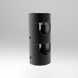 Крепление MOONLIGHT-CYL-D18-DUO-BLACK 047340, Крепление герметичной ленты MOONLIGHT D18. Материал сталь, цвет чёрный.  Габариты держателя в сборке 34x34x76 мм.