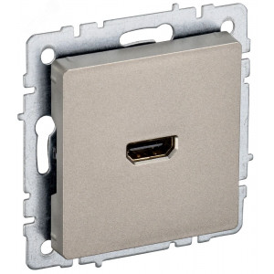 BRITE Розетка HDMI РHDMI-0-БрШ шампань BR-H10-K37