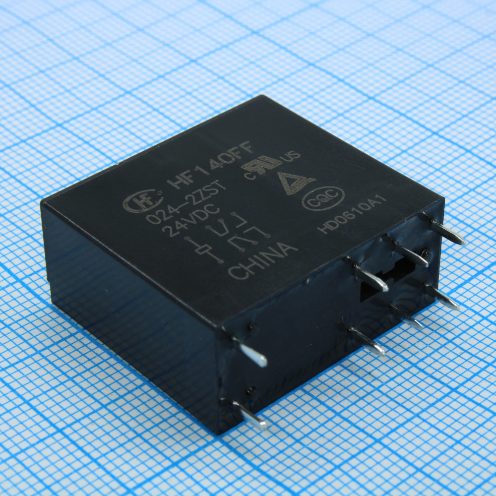 Изображение товара Реле силовое HONGFA HF140FF/024-2ZST на 10 А и 24 В DC
