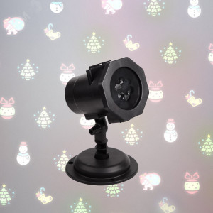 LED проектор, 12 сменных слайдов, цвет RGBW, 12В 601-262