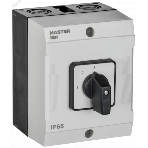 Переключатель кулачковый 10А (сх. 82) в боксе стандартная рукоятка IEK MI-CS20-010-082