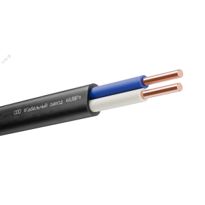 Кабель силовой ППГ-П нг(А)-HF 2х1.5ок(N)-0.66 однопроволочный черный (бухта) 00-00009672