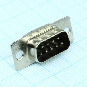 DS1033-09MBNSISS, вилка 9 pin на кабель (пайка)