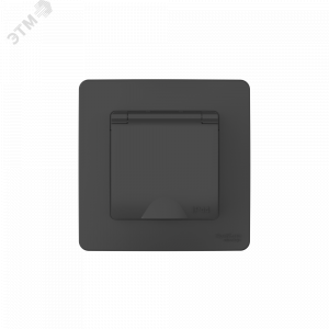 BLANCA С/У IP44 РОЗЕТКА с заземл. со шторк., с крышкой, 16А, 250В, АНТРАЦИТ BLNRS441116