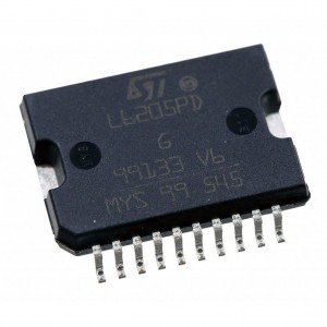 L6205PD, Драйвер коллекторного двигателя постоянного тока, сдвоенный, 52В, 2.8Аx2, фикс.огр. по току