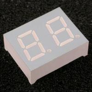 DC04-11EWA, Светодиодные дисплеи и аксессуары HI EFF RED DIFFUSED 2 DIGIT