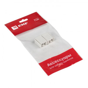 Соединитель (15х10) (4 шт) белый EKF-Plast
