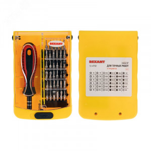 Набор отверток для точечных работ (37 предметов) REXANT 12-4702