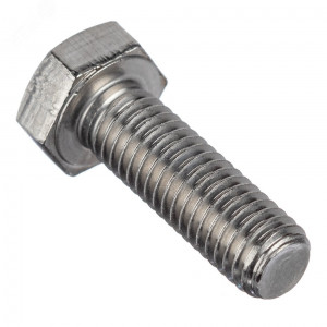 Болт DIN 933 М16х100 полная резьба шестигранная голова класс прочности 8.8 покрытие цинк DIN933-М16х100-8.8