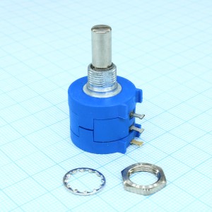 3590S-2-503L, Потенциометр 50кОм 2Вт линейный, IP40, вал 6.34мм