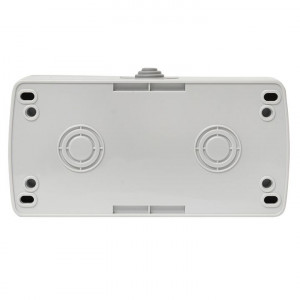 Блок ОП розетка 1-м 16А с заземл. с крышкой+выключатель 2-кл. Мурманск IP54 сер. EFRV16-052-30-540