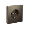 ARTGALLERY РОЗЕТКА с заземлением, 16А, механизм, быстрозажимные клеммы, мокко GAL000643S