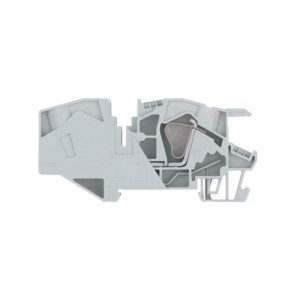 Проходная клемма WKIF 16/35, Проходная клемма, тип фиксации провода: пружинный, номинальное сечение: 16 мм кв., 76A, 800V, ширина: 12 мм, цвет: серый, тип монтажа: DIN35