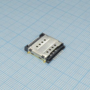 115H-BA00, Двойной держатель Mini SIM карты -40°С...+85°С