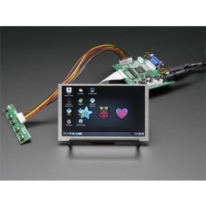 1678, Принадлежности Adafruit  HDMI 4 Pi 5 Display not Touchscreen 800x480 - HDMI/VGA/NTSC/PAL