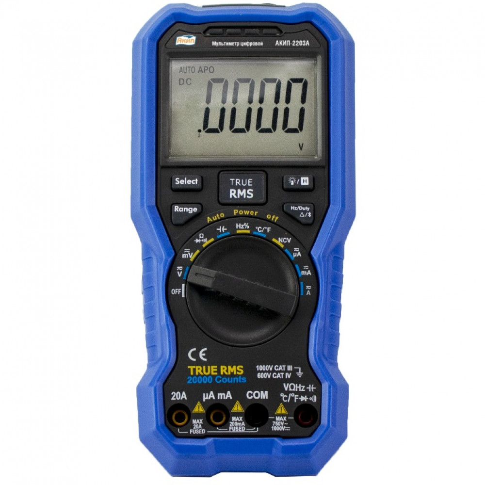 Изображение товара Цифровой мультиметр АКИП-2203А с Bluetooth и True RMS для профессионалов