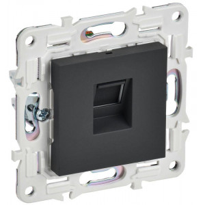 SKANDY Розетка компьютерная RJ45 кат.5E SK-K01G графит IEK SK-K10-1-K53