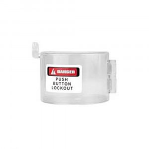 gwrD58, Корпус для съемного блокиратора кнопок, поликарбонат, диаметр отверстия – 80 мм, толщина – 2 мм, 90х65 мм, цвет корпуса – прозрачный, 1 шт/упак