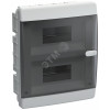 Корпус пластиковый ЩРВ-П-18 IP41 черн. прозр. дверь UNION Compact IEK UIC-KP12-V-18-41-K01