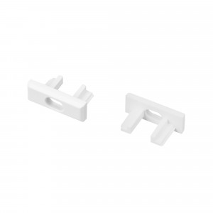 Заглушка для MIC-M белая с отверстием 044546, Заглушка пластиковая белая для профиля MIC-M-2000 с отверстием. В комплекте 2 заглушки, цена за комплект.