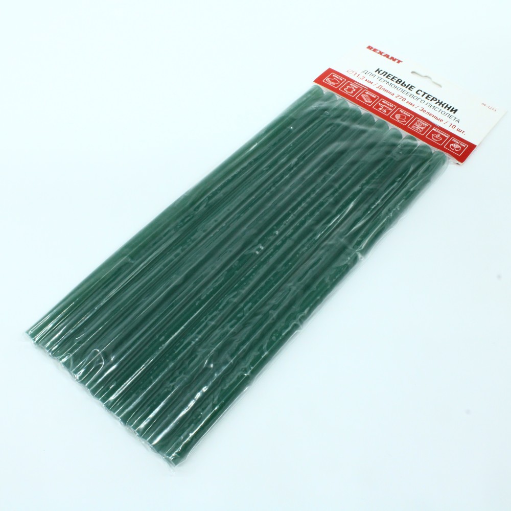 Изображение товара Клеевые стержни Rexant 11мм 270мм 10шт для горячего клея