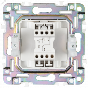 SKANDY Выключатель 1-клавишный проходной с индикацией 10А SK-V08Gr серый IEK SK-V12-1-10-K03