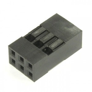 BLD 2X03 (BLD-6), Гнездо для плат 2.54 мм BLD 2x03 (BLD-6), 6 контактов