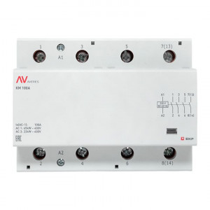Контактор модульный КМ 100А 4NO 230VAC (6 мод.) AVERES EKF km-av-6-100-40-230V