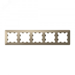 ATLASDESIGN AIR 5-постовая РАМКА, ШАМПАНЬ/дымчатый черный ATN220505