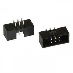 BH2-06(IDC2-06MS)PITCH 2.00 MM, IDC2 разъем, вилка на плату прямая двухрядная 6pin(2x3)., шаг 2.00мм