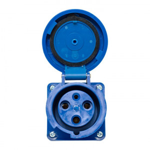 Розетка стационарная наружная 133 2Р+РЕ 63А 220В IP67 EKF